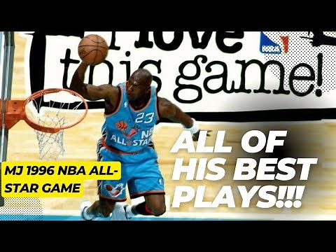 Michael Jordan 1996 NBA All Star Game Best Plays Highlights