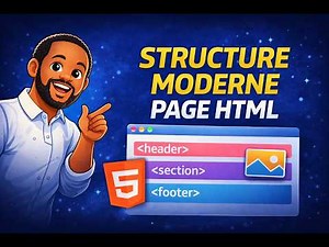 Structure moderne d'une page HTML pas à pas