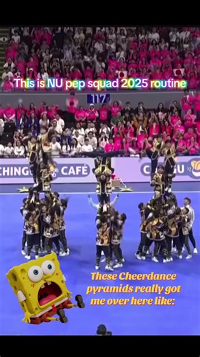 NU Pep Squad's Stunning Pyramid Stunts