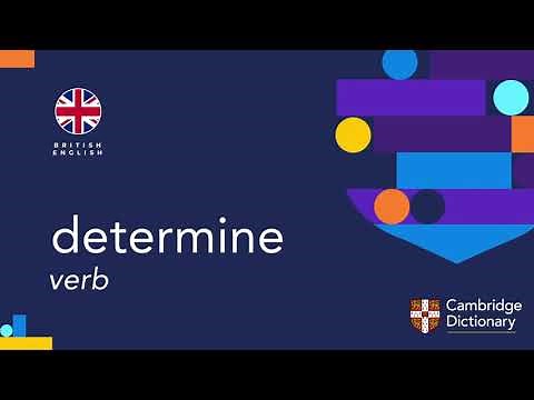 How to pronounce determine | British English and American English pronunciation