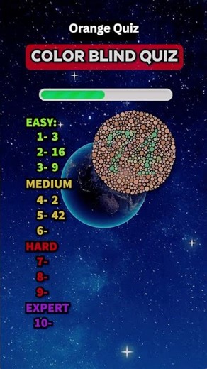 Test Your Eyes 👀 Color Blind Challenge!