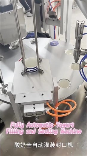 Fully Automatic Yogurt Filling and Sealing Machine