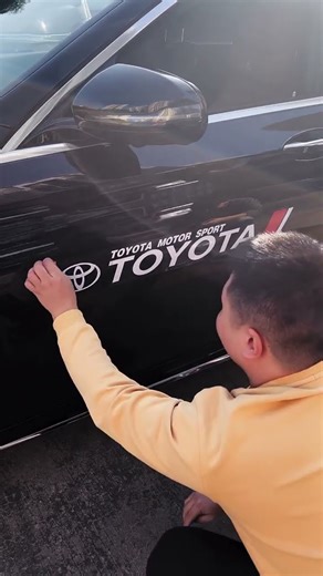DIY Toyota Motor Sport Decal #youtubeshorts