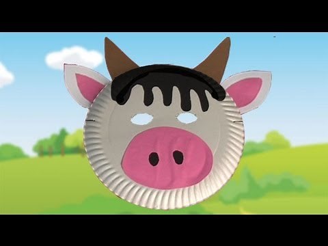 Handicrafts, a cow mask for fancy costumes