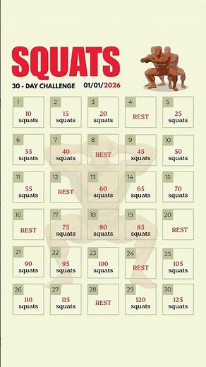 The 30-Day Squat Challenge That Starts Easy and Gets Brutal