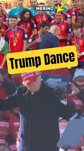 TRUMP DANCE Mikel Merino | Trump Joins Spain’s Celebration 😂 #worldcup2026 #spain