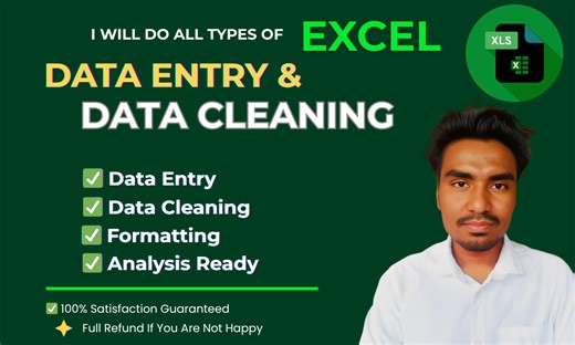 I will do Excel data cleaning, formatting, sorting, data entry and data analysis | Sikaty