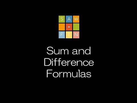 Precalculus 5.4 Sum and Difference Formulas