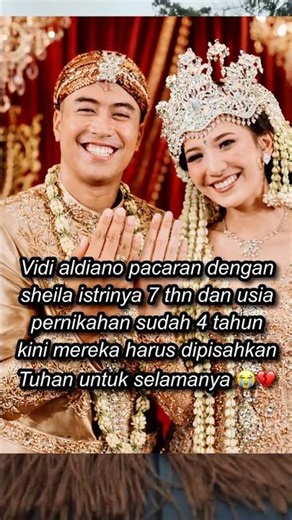 Vidi Aldiano Pacaran Dengan Sheila Istri nya 7 Thn Dan Usia Pernikahan Sudah 4 Tahun #shorts