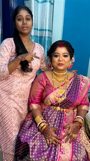 এই টা নিয়ে bride আমার কাছে 3rd time সাজলো ... #viralvideoシ #highlight #follower #newpost | Mam Paul