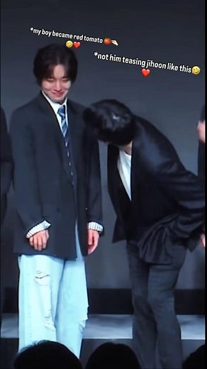 Jihoon Couldn’t Handle Junyoung’s Teasing 😭❤️Puppy was too shy🙈 #youtubeshorts #shorts