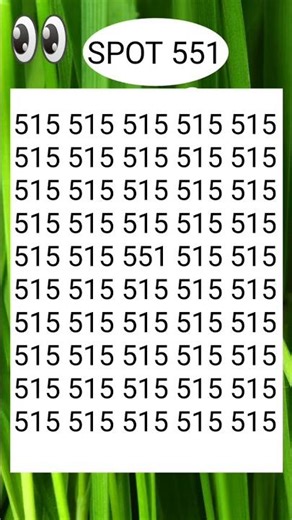 Spot it 👀🌝 the hidden number '551'😉😁#shorts #fypシ゚viral #viral #trending #puzzle