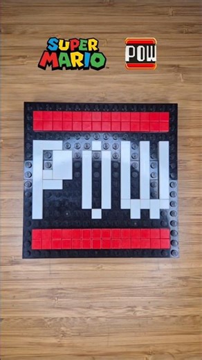 Ever played MARIO BROS?! #lego #stopmotion #pixelart #supermario #gaming #powerblock #block