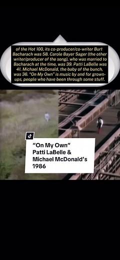 Patti LaBelle & Michael McDonald’s “On My Own” #1986 #fyp #othersideofyesterday
