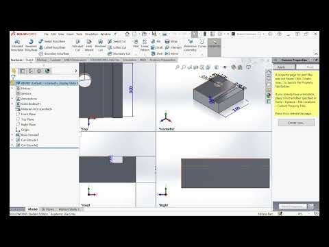 Solidworks Modeling Tabs