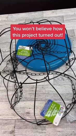 DIY Dollar Tree Hanging Basket Chandelier Craft Tutorial