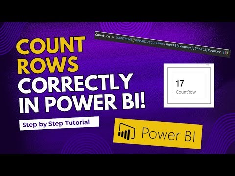 How to Count Rows in a Power BI Table Visual Correctly | SUMMARIZECOLUMNS Explained