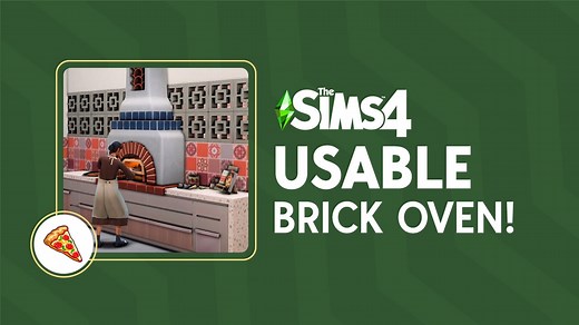 Sims 4 Home Chef Hustle: How to Build a Brick Pizza Oven
