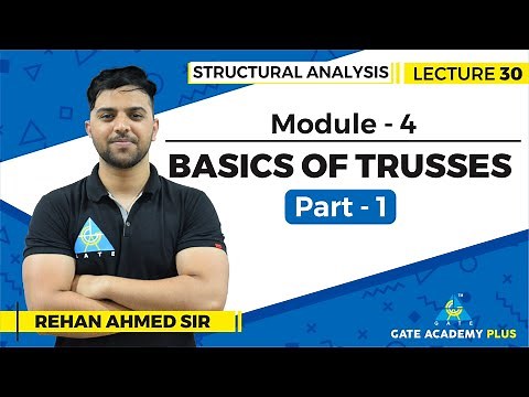 Lecture 30 | Module 4 | Basics of Trusses (Part - 1) | Structural Analysis