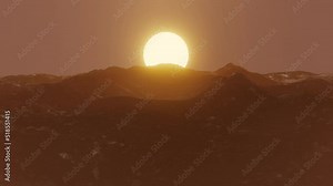 Sunrise From Alien Planet Venus