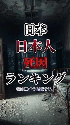 【死因】日本人の死因ランキングTOP10#死因#日本#ランキング#日本人
