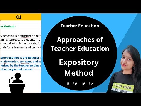 Approaches of Teacher Education- Expository Method