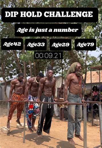 Age is just a number Wait till the end 💪🏽 @Beerus_shred #dips #viralchallenge #trendingvideo #nigeriantiktok🇳🇬 #bodybuilding