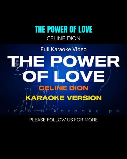 The Power Of Love - Celine Dion (Karaoke Version) songs lyrics cover videoke english love trending popular best favorite iconic karaoke ph #karaoke #videoke #thepoweroflove #iconickaraokeph | Iconic Karaoke PH