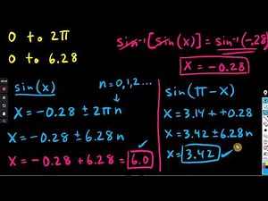 Solve sinusoidal equations (basic) : Khan Academy