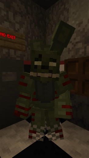Springtrap Armourstand Recreation #fyp #youtube #minecraft #fnaf #springtrap #fivenightsatfreddys