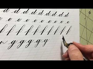 How to Write the Lowercase Copperplate Alphabet: A-N | Calligraphy Tutorial ASMR #copperplate