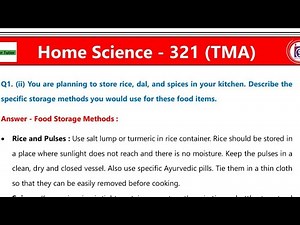 Nios Class 12th Home Science (321) Solved TMA Solution (October) (2025) #niostma2025 #nios