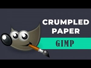 How to create crumpled paper effect in GIMP