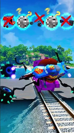 😨Angry Dora Train VS Big and Small McQueen Cars : Cringe Pixar cars! - BeamNG.drive