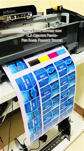 Another day, another vlog. Piso Based Product Sticker. Waterproof,Scratchproof and High Quality Print #pisoprintstickerlabel #printingbusiness #printingservices #customizedsouvenirs #fyp #pisosticker #stickerbusiness