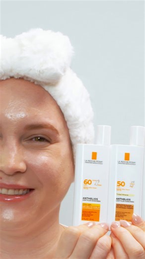 Class is in session - let’s break down the science behind chemical and mineral sunscreens ☀️ 💛 Anthelios Mineral Tinted Sunscreen: Tinted mineral sunscreen with SPF 50 that leaves a healthy glow, no white cast included 🧡 Anthelios Ultra Light Fluid Sunscreen: Chemical sunscreen with SPF 60, fast-absorbing and blends seamlessly into skin #LaRochePosayUSA #NationalHyaluronicAcidDay #SunSafety #SunProtection | La Roche-Posay