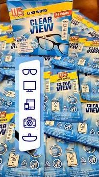 Lidl W5 Glasses Wipes clear view