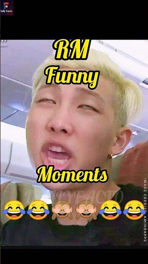 😂RM's Funniest Moments 😂 #rm#jin#v#bts#jungkook #suga#jimin#shorts#trending