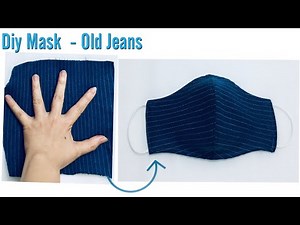 Make masks by hand shape from old jeans easily can’t imagine: whoever can make this mask’s form
