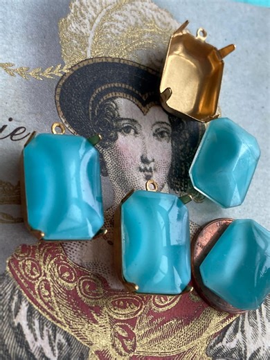 Vintage Robins Egg Blue Turquoise 18x13 Cabochon, 4 No Settings or 2 With Settings - Etsy UK