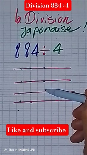 la division japonaise#astuce -maths# vidéoshort