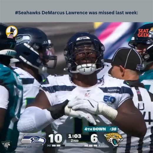 #Seahawks DeMarcus Lawrence was missed last week [🎥: NFL ON FOX] | HawkMania