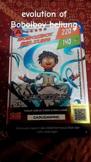 evolution of the Boboiboy beliung
