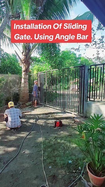 How to Install a Sliding Gate with Angle Bar