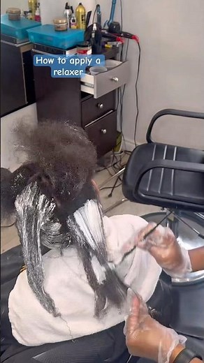 How to apply a relaxer to natural hair
