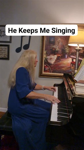 He Keeps Me Singing Luther Bridgers | Gospel Piano with Denise