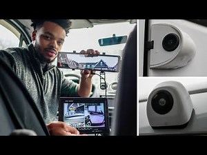 How I made a Stealth Security Camera System | TINY Cargo Van Conversion