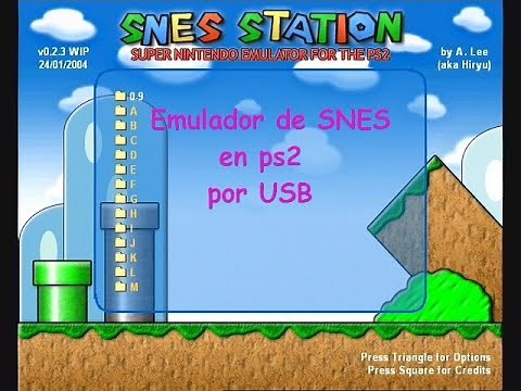 Emulador SNES en PS2 por USB (Snes Station)