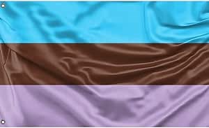 Androsexual Pride Flag | Unique Design Print | Made in EU (3x5 Ft / 90x150 cm)