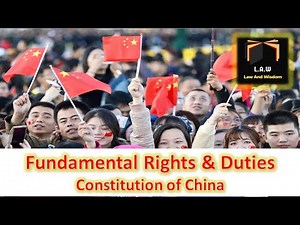 Fundamental Rights & Duties || Constitution of China || Political Science